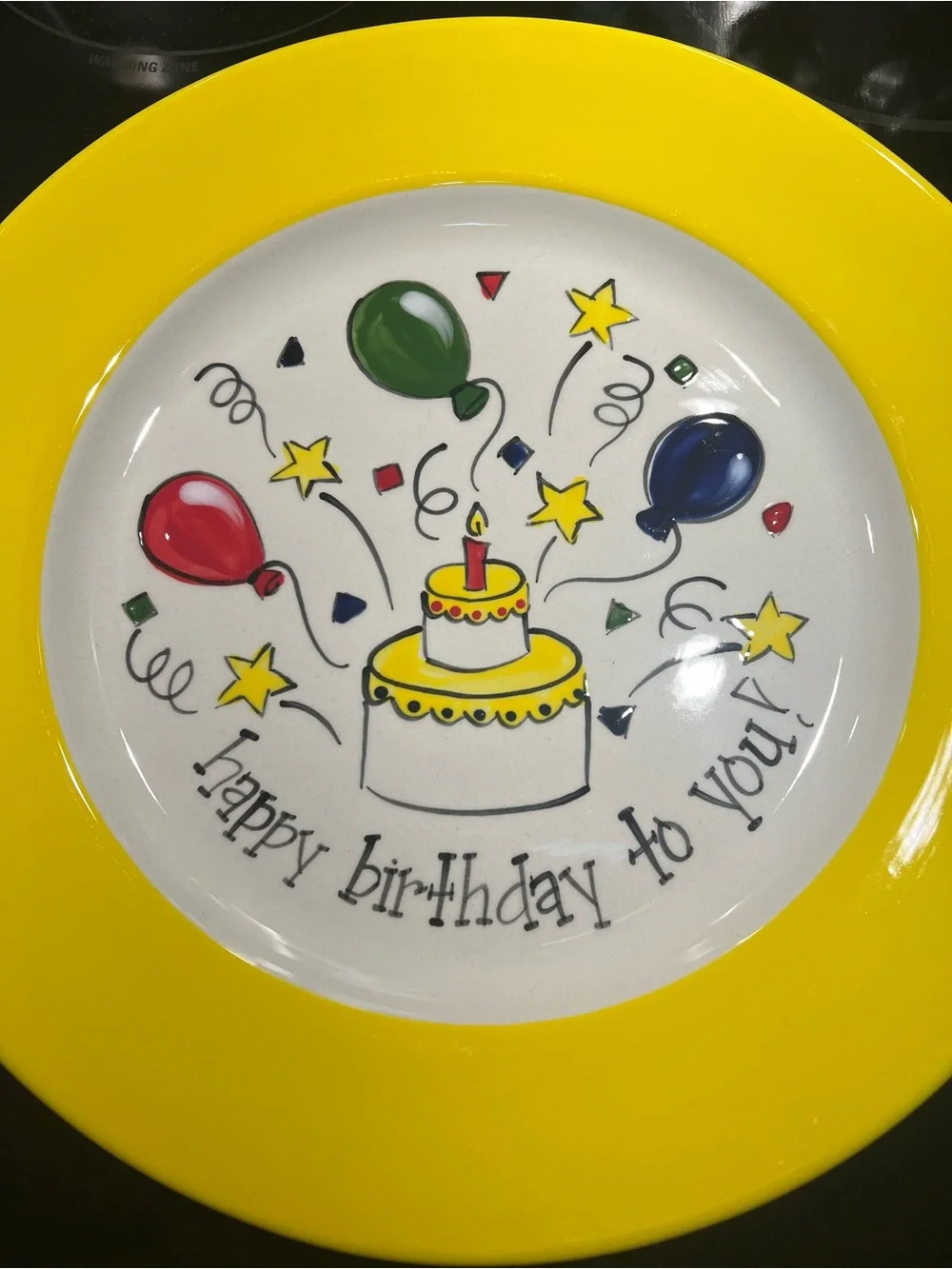 Vintage Happy Birthday Party to You! Plate - Signed by Artist